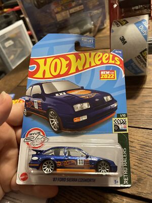 2022 Hot Wheels '87 Ford Sierra Cosworth Blue Retro Racers 1/10