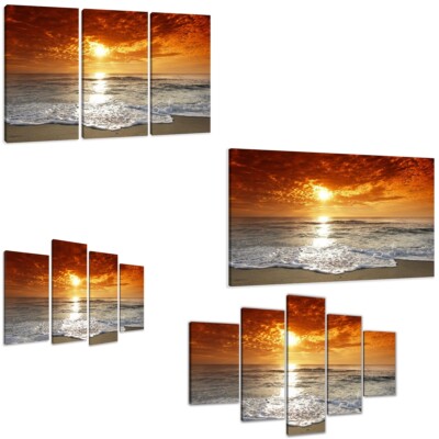 Bilder Wandbilder Marke Visario aufhängfertig  Strand D1 deutsches Lager