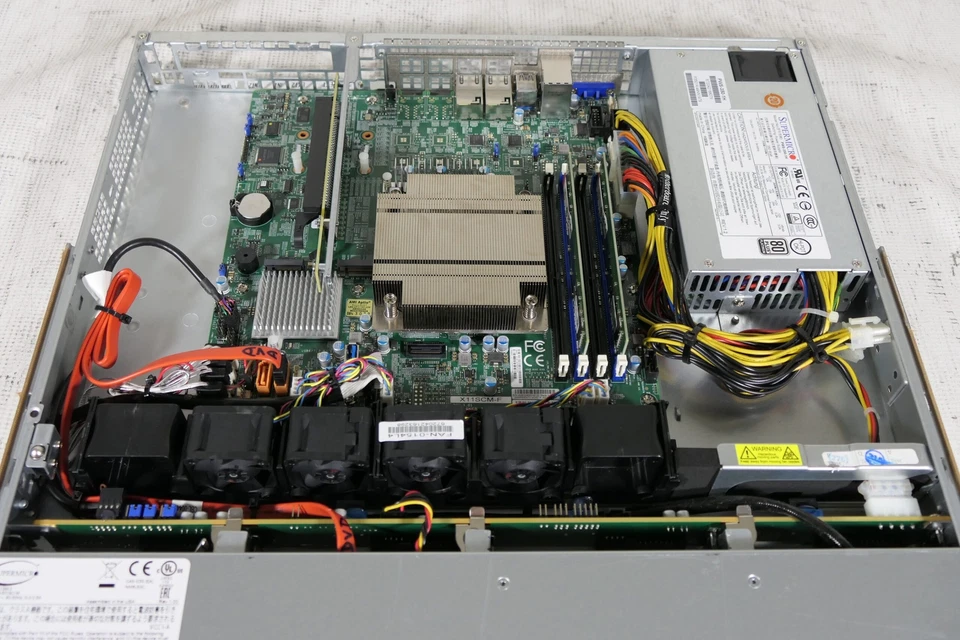 Supermicro 1U Server X11SCM-F Xeon E-2134 3.5Ghz 16gb 4x Trays - Image 4 of 4
