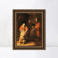 Framed Art The Return of the Prodigal Son by Rembrandt Harmenszoon 26"x32"