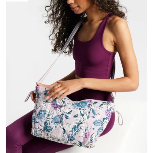 Crossbody Vera Bradley Featherweight Shoulder Bag Travel Lavender Nylon NWT