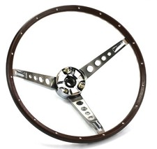 New 1967 Mustang Deluxe Woodgrain Steering Wheel