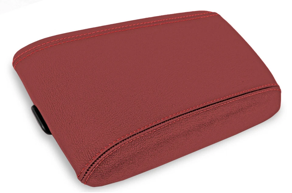 Se adapta a Pontiac GTO 2004-2006 PVC cuero consola tapa reposabrazos cubierta roja Foto 3 de 4