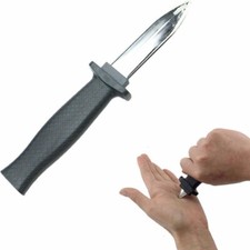 RETRACTABLE PLASTIC KNIFE JOKE MAGIC TRICK TOY DISAPPEARING DAGGER FAKE PRETEND