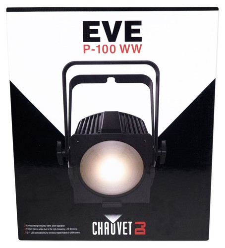 Chauvet EVE P-100 WW Warm White D-Fi USB DMX Stage Video Broadcast Light+Fogger - Picture 10 of 12