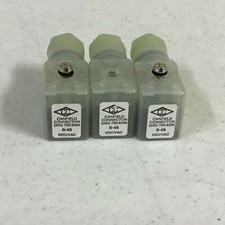 New Lot Of 3 Canfield 6-48 Vdcvac Solenoid Connector Free Shipping