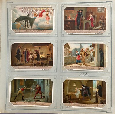 12 CHROMOS LIEBIG NUMMER S1260- S1261 BELGIEN FAUST 1 UND 2 JAHR 1932