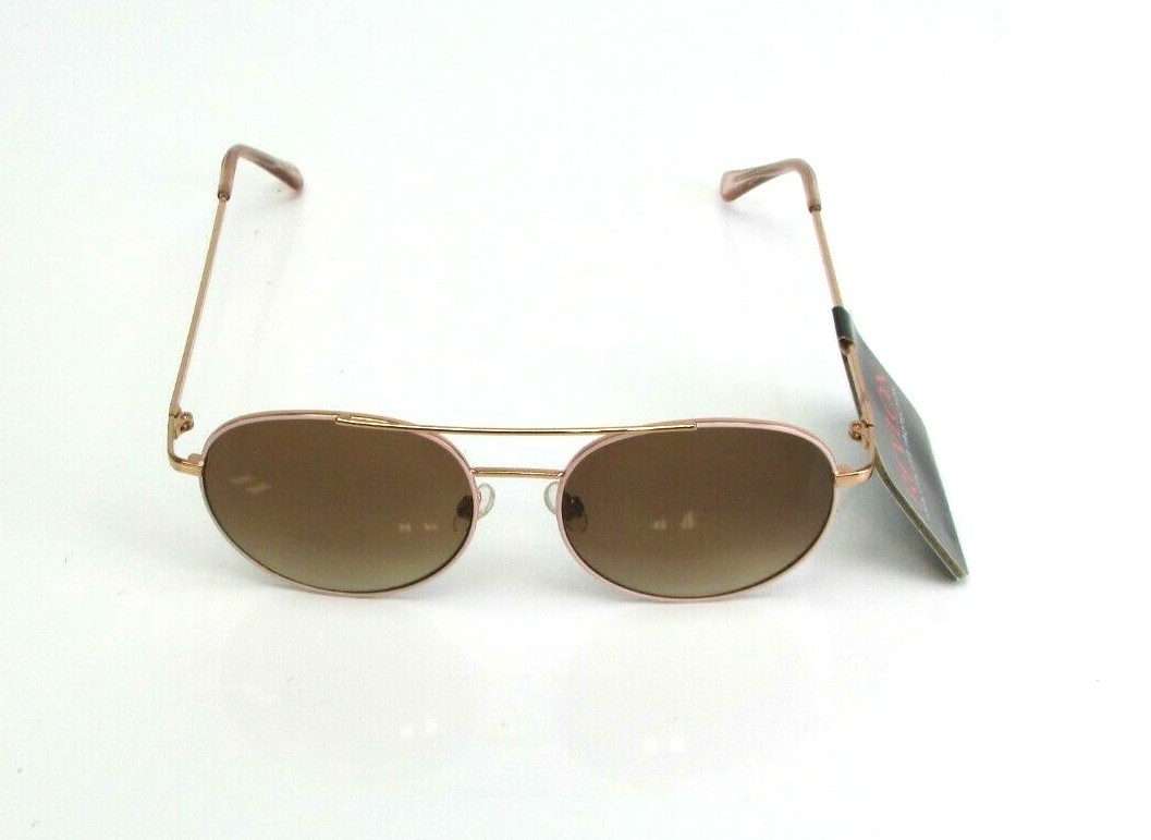 Revlon Aviator Sunglasses Rose Gold Pink Rims RVN 53 NEW See Description-image