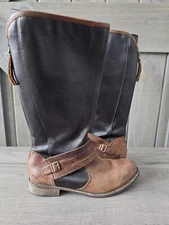 CAT Sabrina Canvas Boots Back Zip Tall Caterpillar Boots sz 7.5