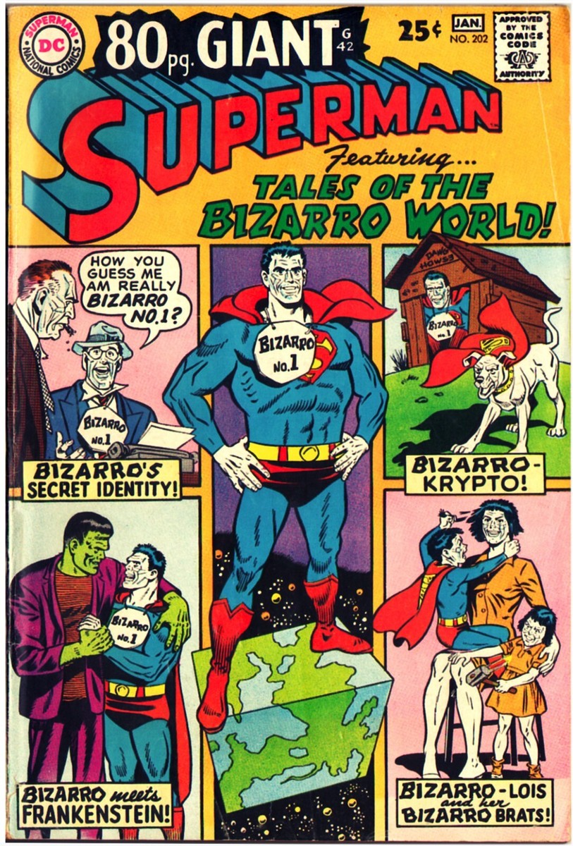 80 pg GIANT SUPERMAN #202 (Jan 1967) DC Comics TALES of the