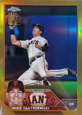 2023 Topps Chrome - Mike Yastrzemski #111 Gold Refractor /50 for