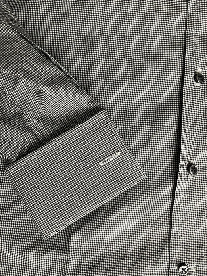 CAMISA MANGA LARGA ALGODÓN COLECCIÓN RALPH LAUREN NUEVA CON ETIQUETAS $395 TALLA 15, HECHA EN ITALIA Foto 2 de 3