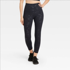 NEW All in Motion Premium High Waisted Leggings - Sz 2X - Black Camo