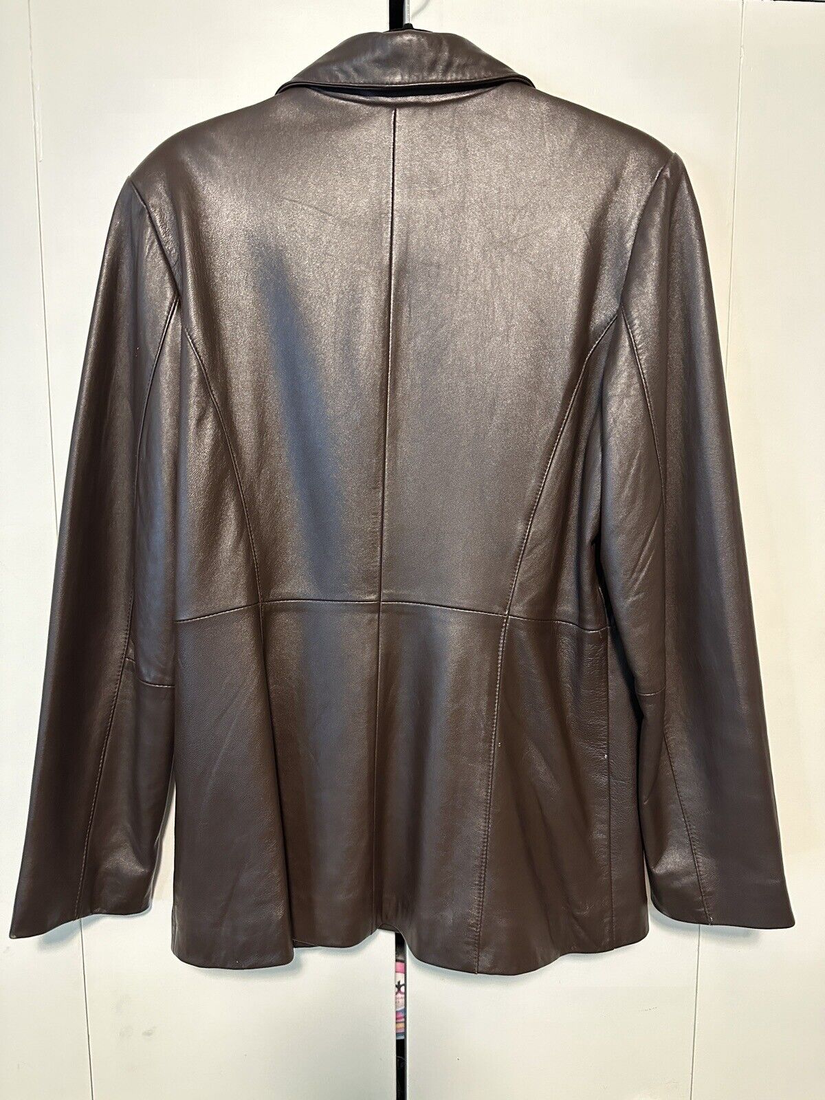 Croft & Barrow Brown Lambskin Leather Jacket Wome… - image 2