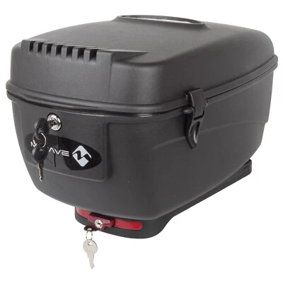 M-Wave Fahrradkoffer 17 Liter abschließbar und werkzeuglos abnehmbar mit Platte