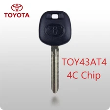 Toyota TOY43 TOY43AT4 Transponder Chip Key ( 4C ) Top Quality USA seller 