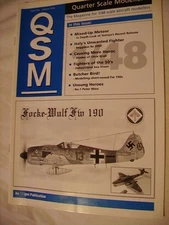Quarter Scale Modeller Magazine August 1997 Fw190 Meteor Re2000 Havoc