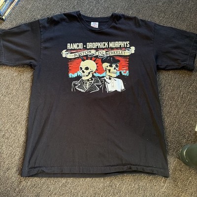 DROPKICK MURPHYS / RANCID 2021 CONCERT TOUR SHIRT  Large - BOSTON TO BERKELEY II
