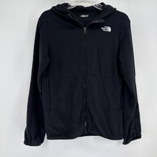 The North Face Teen Glacier Full Zip Hooded Jacket Black Size XL 18/20