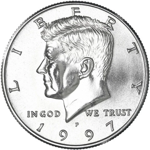 1997 P Kennedy Half Dollar Uncirculated from Mint Set