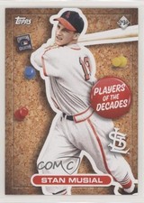 2020 Topps Stickers Players of the Decades Stan Musial Wade Davis HOF af0