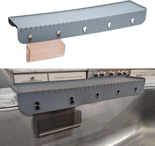 Silisink Sink Edge Protector, Splash Guard, 4In X 20In, Gray
