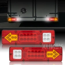 Waterproof LED Tail Light Kit Arrow Indicator Rear Light Bar Boat Truck Trailer
