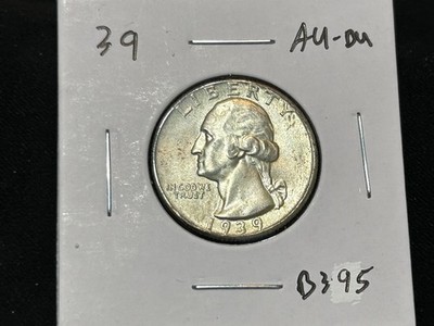 1939-P Washington Quarter - High Grade 90% Silver 25C - B395