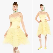 NEW SELLING FAST Free People Anna Sui Party Girl Strapless Tulle Dress NWT 8