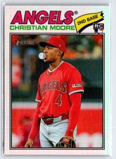2026 Topps Heritage #249 Christian Moore Chrome Refractors