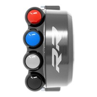 Gashebel + Integrierte Schaltereinheit Jetprime BMW S1000 RR Titan 15-23 Logo RR
