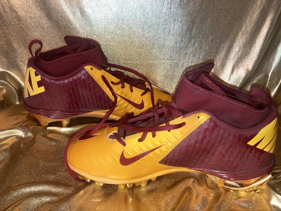 Botines de fútbol americano Nike Lunar Super Bad USC Trojans Southern Cal 3/4 EE. UU. 9 para hombre nuevos Foto 3 de 4