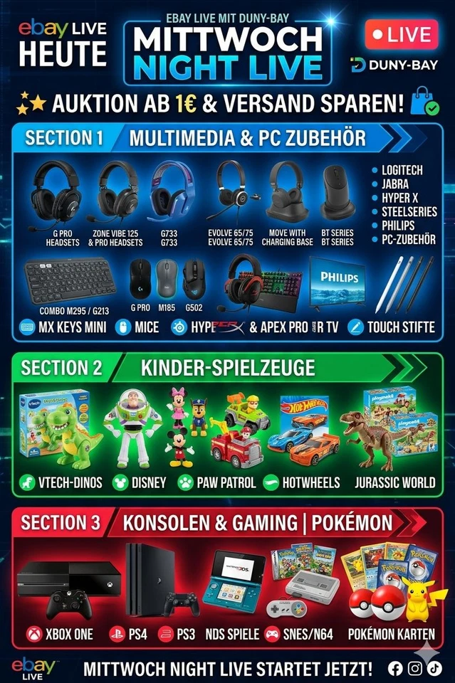 Multimedia Nacht - Kinder Spielzeuge - Konsole/Spiele/Pokemon