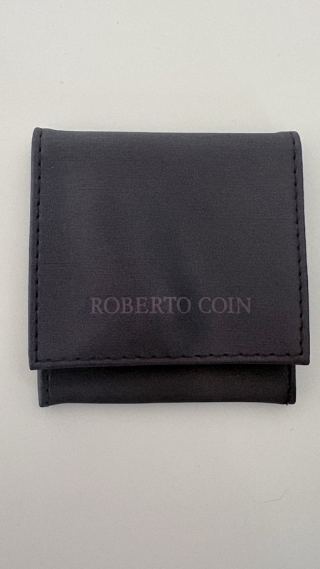 New Satin Brown Roberto Coin Jewelry Pouch
