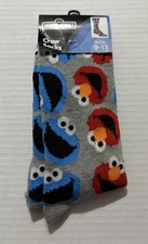 Sesame Street Socks New NWT 9-13 One Pair Elmo Cookie Monster
