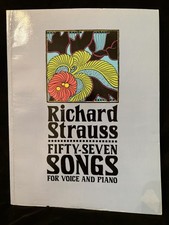 STRAUSS - 57 Songs for Voice and Piano - LARGE VOCAL PIANO SCORE - DOVER