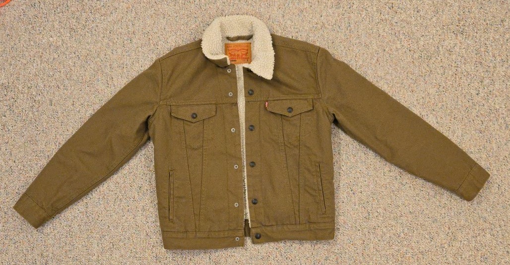 Levi's Canvas Trucker Jacket Size Small - image 1