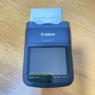 Canon iVIS mini X Black Camcorder Video Camera Full HD 12.8MP Hands-free