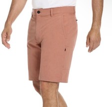 Hurley Trek Hybrid Shorts Men's Size 30 Salmon Pink Water Repellent 20" NWT