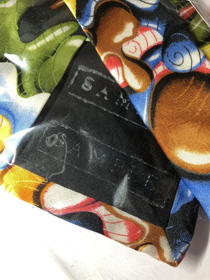 Gravata ACME Studio “Obglob” 100% seda por artista pop KENNY SCHARF NOVA Lok Glob - Imagem 3 de 4