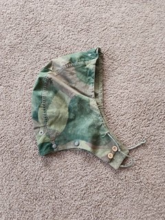 Belgian CAMOUFLAGE Hood FOR AIRBORNE PARATROOPER SMOCK. Congo War