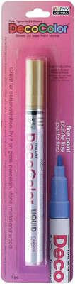 Uchida 200-C-GLD Marvy Deco Color Fine Point Paint Marker, Gold