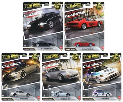 2026 Hot Wheels Premium Car Culture Modern Classics Full Set 5 Ferrari Porsche