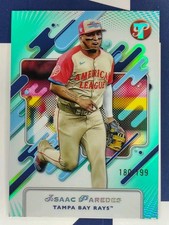 2025 Topps Pristine Isaac Paredes Aqua Refractor 180/199 #263