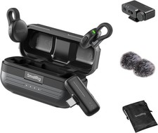 SmallRig S70 Wireless Mic (2 TX+2 RX+Charging Case),USB-C and 3.5mm Jack Compact