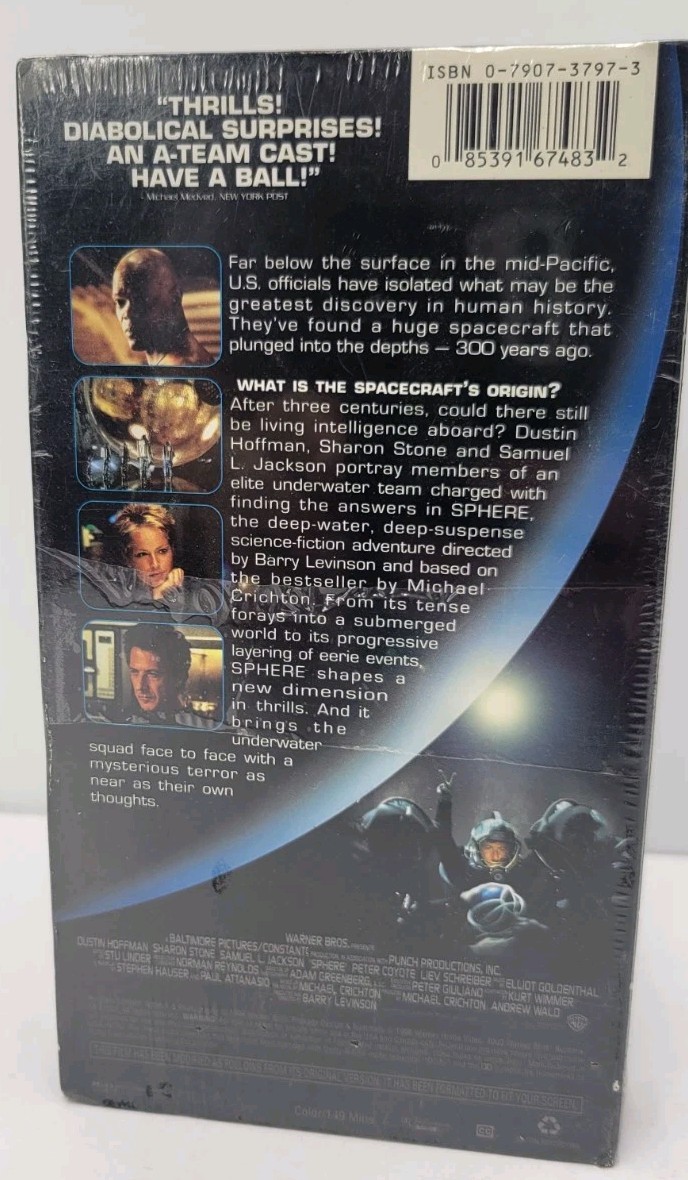 Sphere (VHS, 1998, Collectors Edition) for sale online | eBay