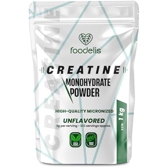 Foodelis Creatina Monoidrato Micronizzata 1 kg | Massima Purezza 100%