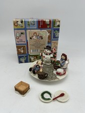 Vintage Raggedy Ann Miniature Christmas Tea Set Collectible New