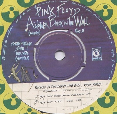 Pink Floyd   Another Brick in The Wall  7'' Vinyl Single  - 1979 Harvest Records 