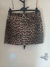 Denimco Leopard Print Skirt Size 10